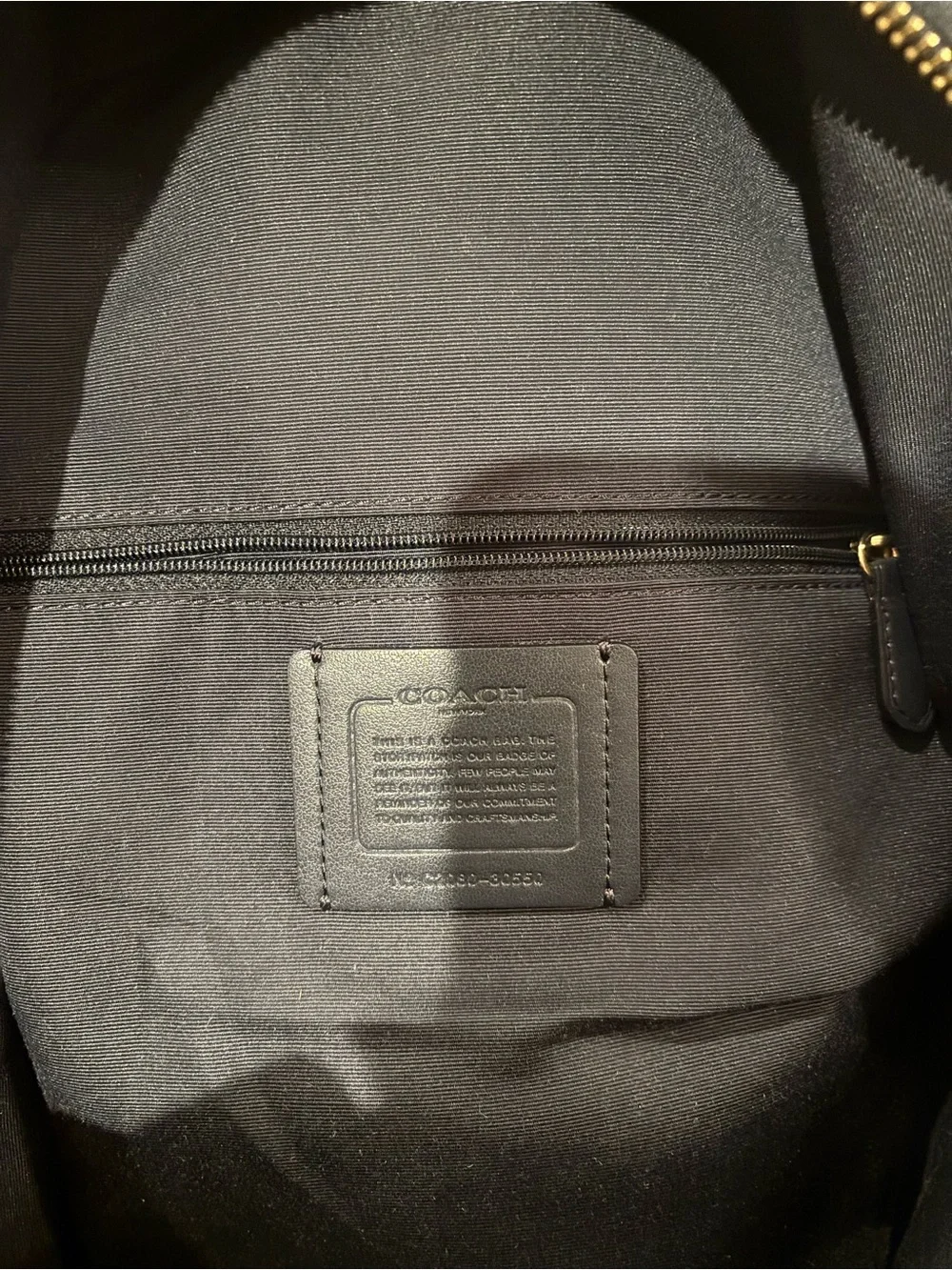 Coach premium pebbled
